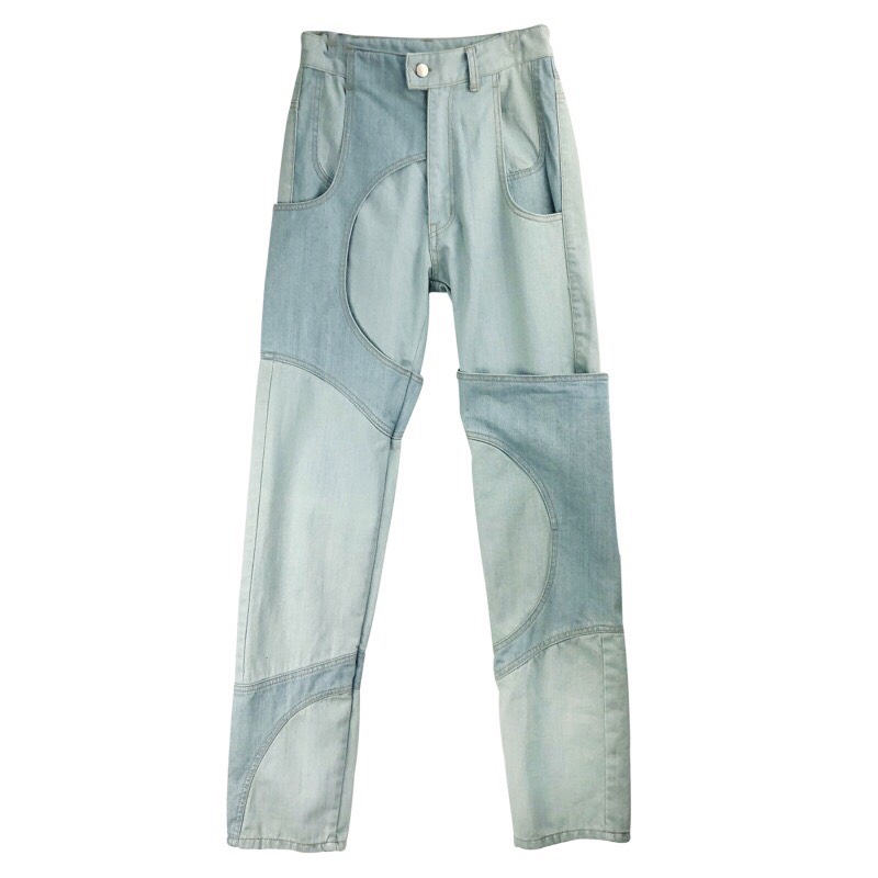 MYOB NYC two-tone patchwork gauze pants | camillevieraservices.com