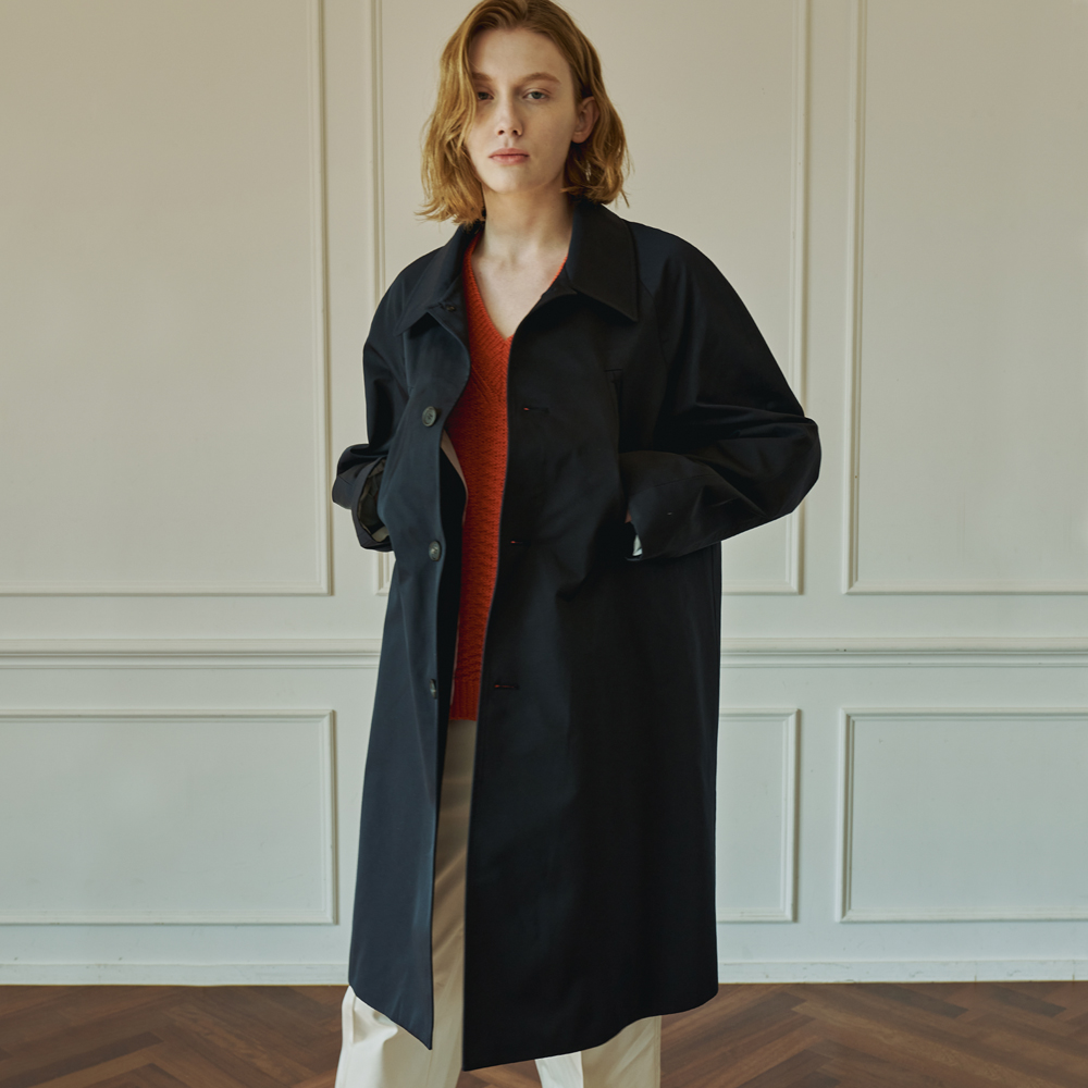 RAGLAN MAC COAT MIDNIGHT NAVY OCO, 브랜드 편집샵 오씨오
