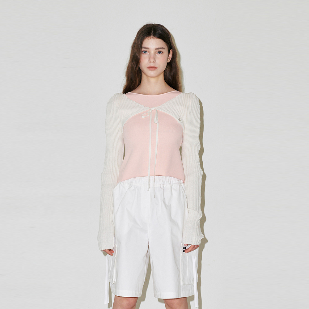  SUMMER PUFF RIBBON BOLERO - IVORY1
