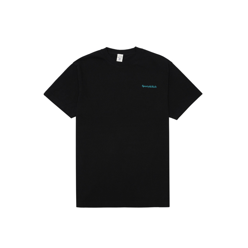 스포티앤리치 웰스 티셔츠 블랙 TS454BK-BLACK