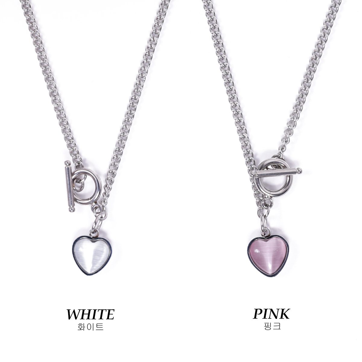 Surgical Steel Necklace 써지컬 목걸이 (SPN-03) 2 컬러