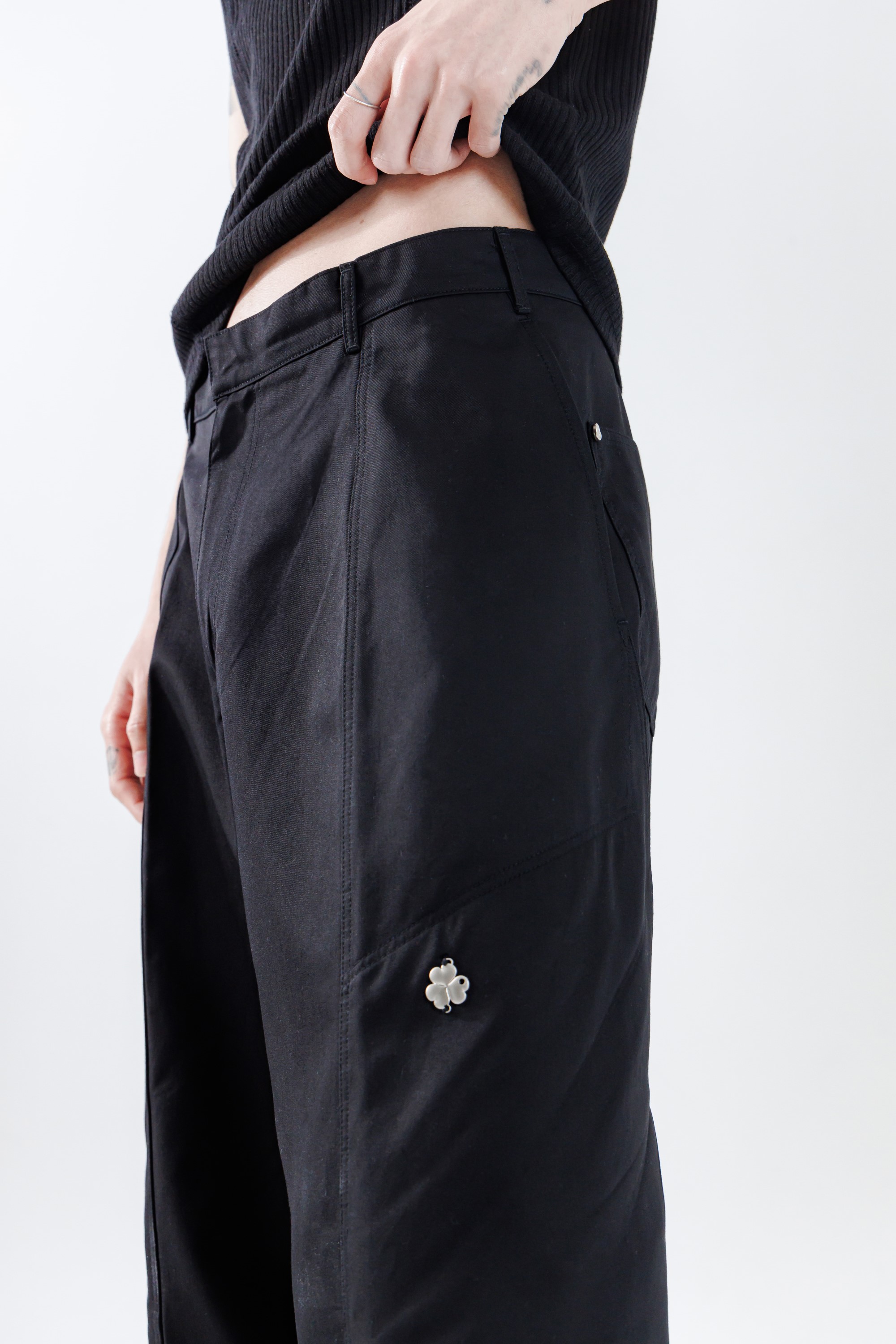 MULTI LAYERED PANTS_BLACK