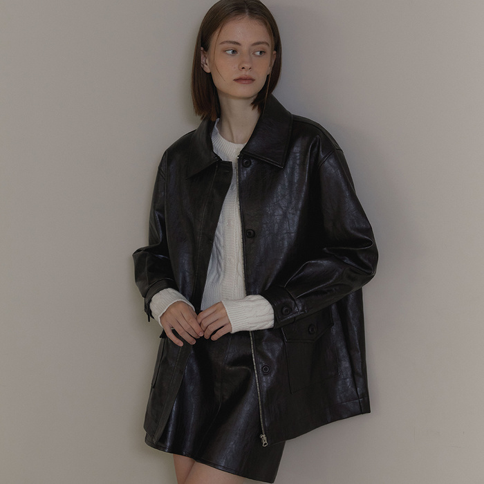 ANC CLASSIC LEATHER JACKET_BROWN