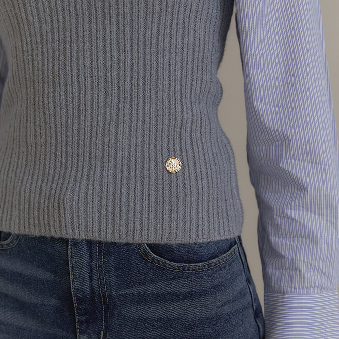 [리퍼브] [유튜버Pick] ANC BOLERO KNIT TOP SET_GREY