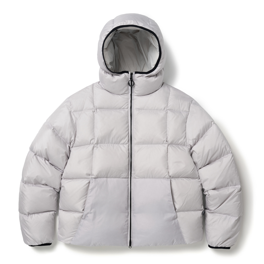 Trapezoid Down Jacket Iight Grey1