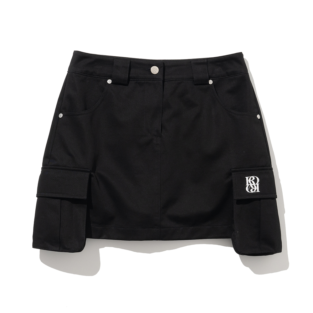 [유튜버Pick] Cargo Mini Skirt Pants [BLACK]1
