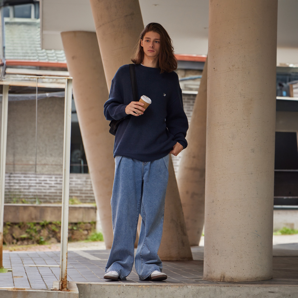 Nus Wide One Tuck Denim Pants - OCO, 브랜드 편집샵 오씨오