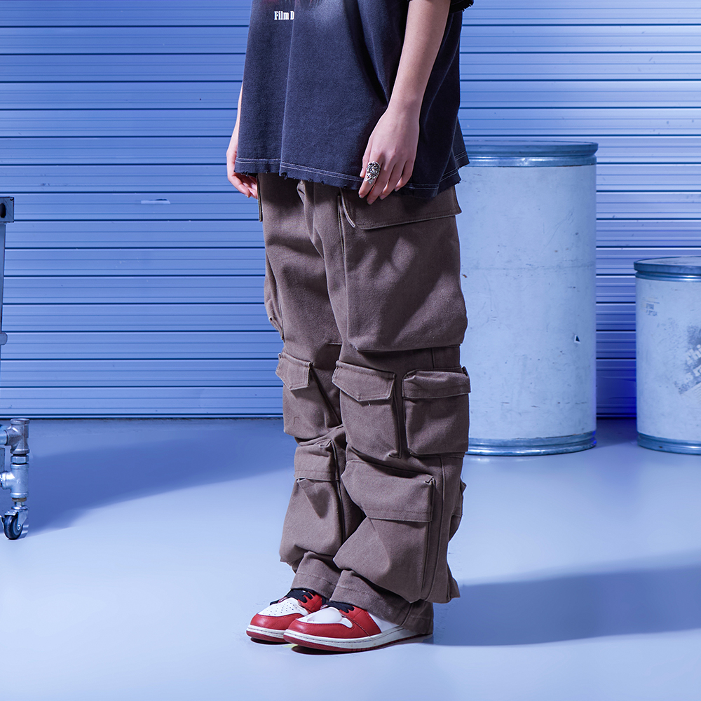 Ten pocket cargo pants_Brown