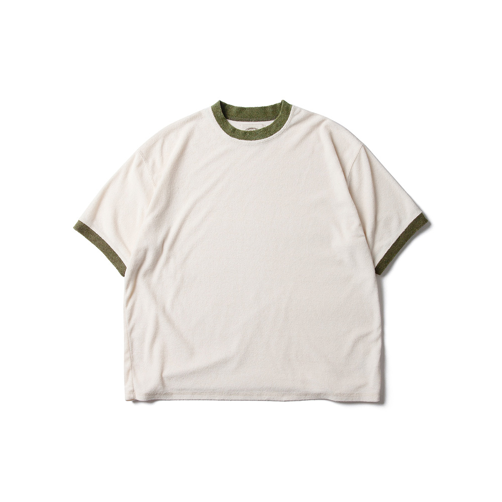 [6월3일 예약 발송]70s Terry Ringer T Shirts Olive1