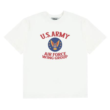U.S Army AirForce 아이보리 세미오버핏 티셔츠